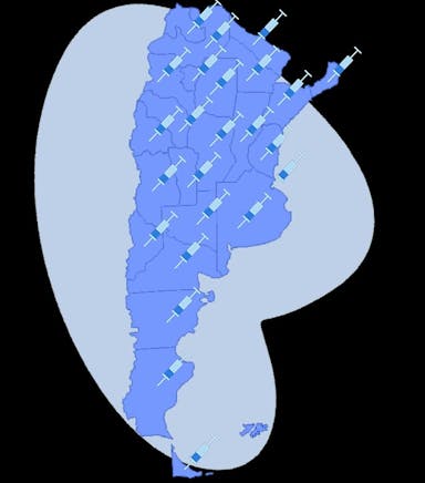 Vacunas distribuidas en Argentina